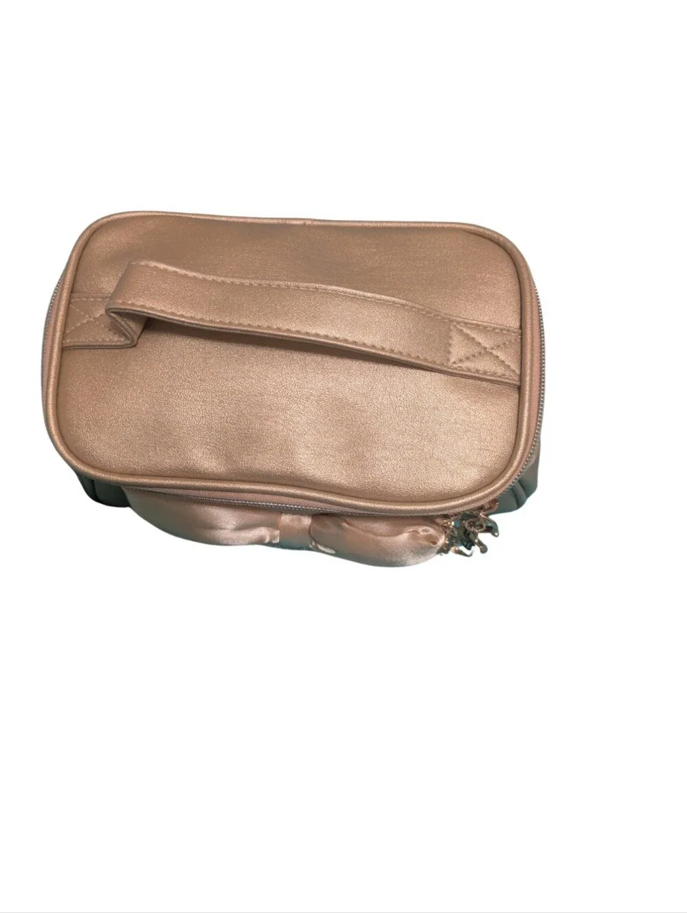 Juicy Couture Gold Satin Cosmetics Bag